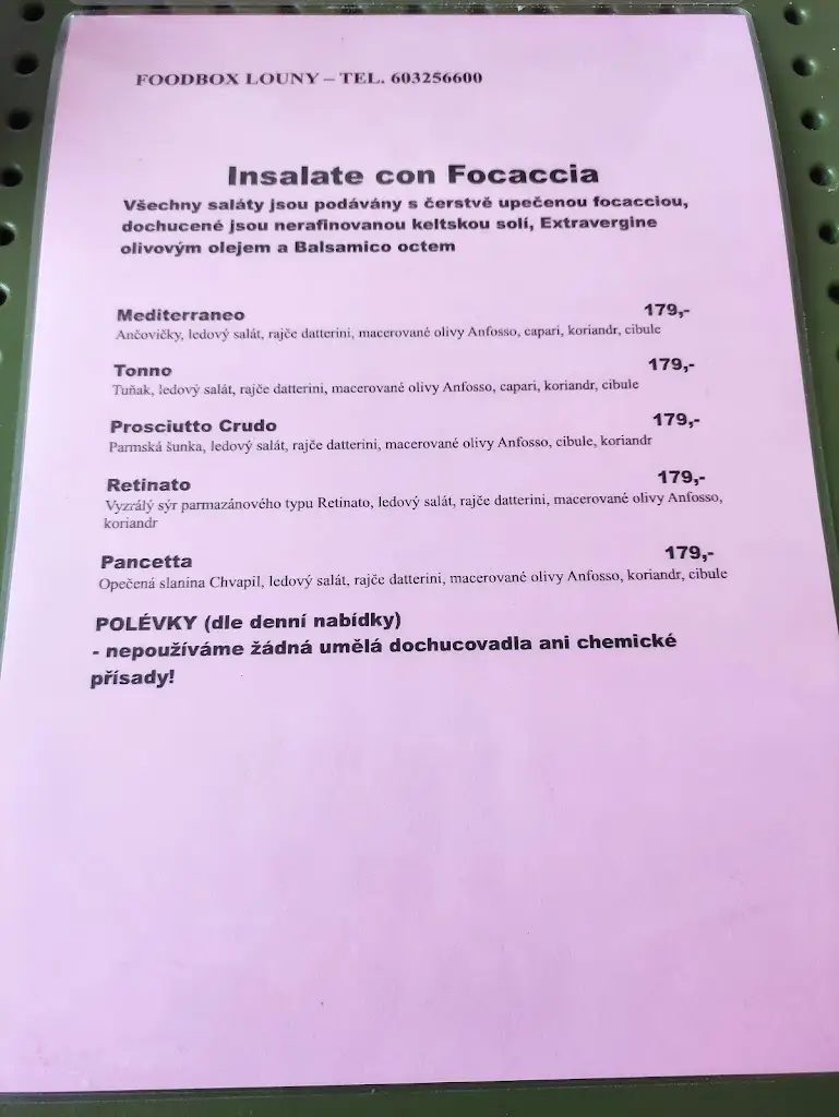 Menu_Pizza Napoletana Sedmý schod_Okres Louny_image_4