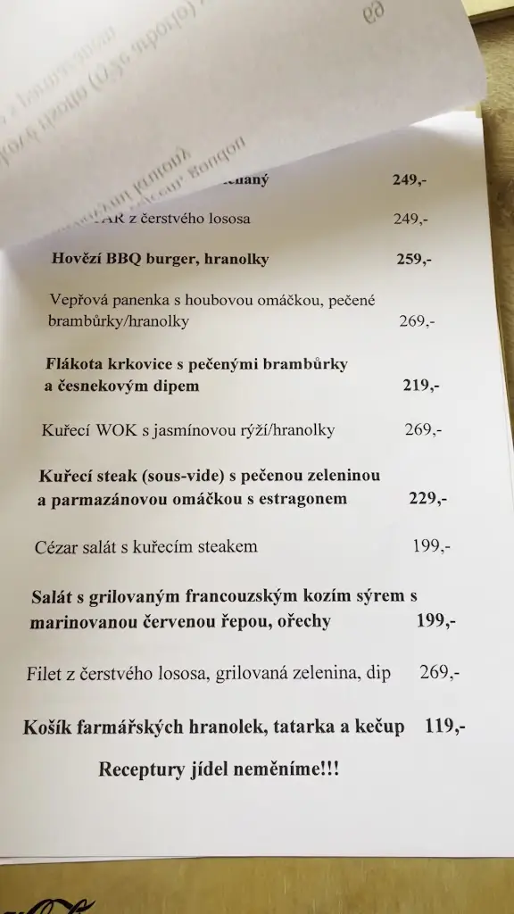 Menu_Restaurace a kavárna Café Della Porta_Libochovice_image_4