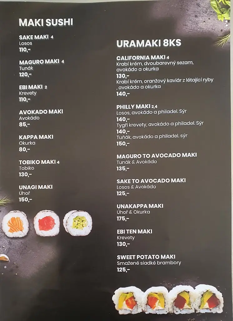 Menu_Ikura Bistro_Libochovice_immagine_2
