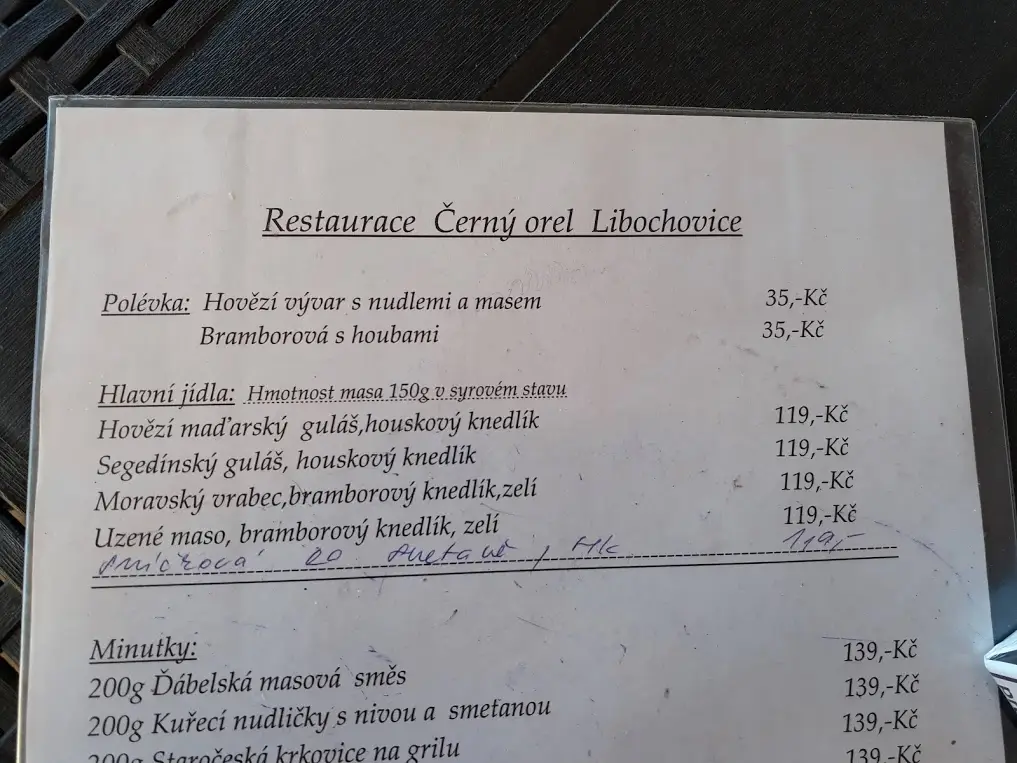 Menu_Černý Orel Libochovice_Libochovice_image_3