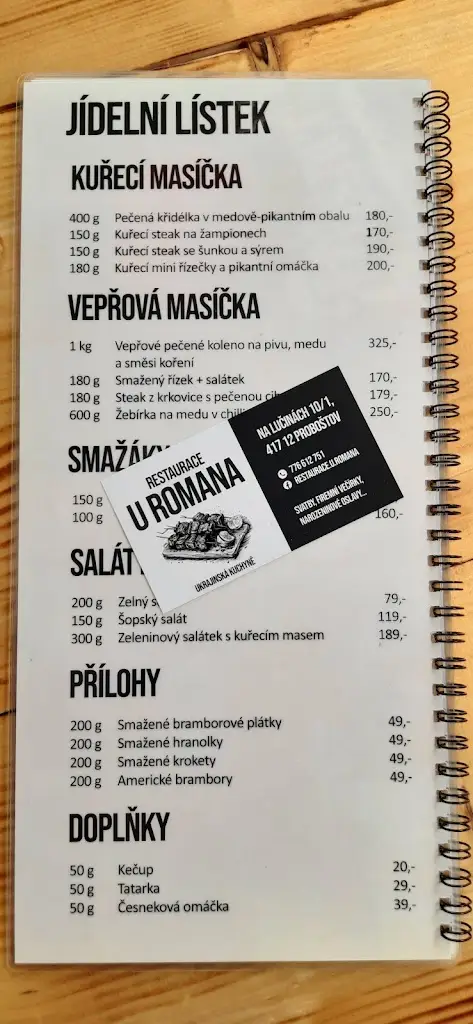 Menu_Restaurace U Romana_Proboštov_image_4