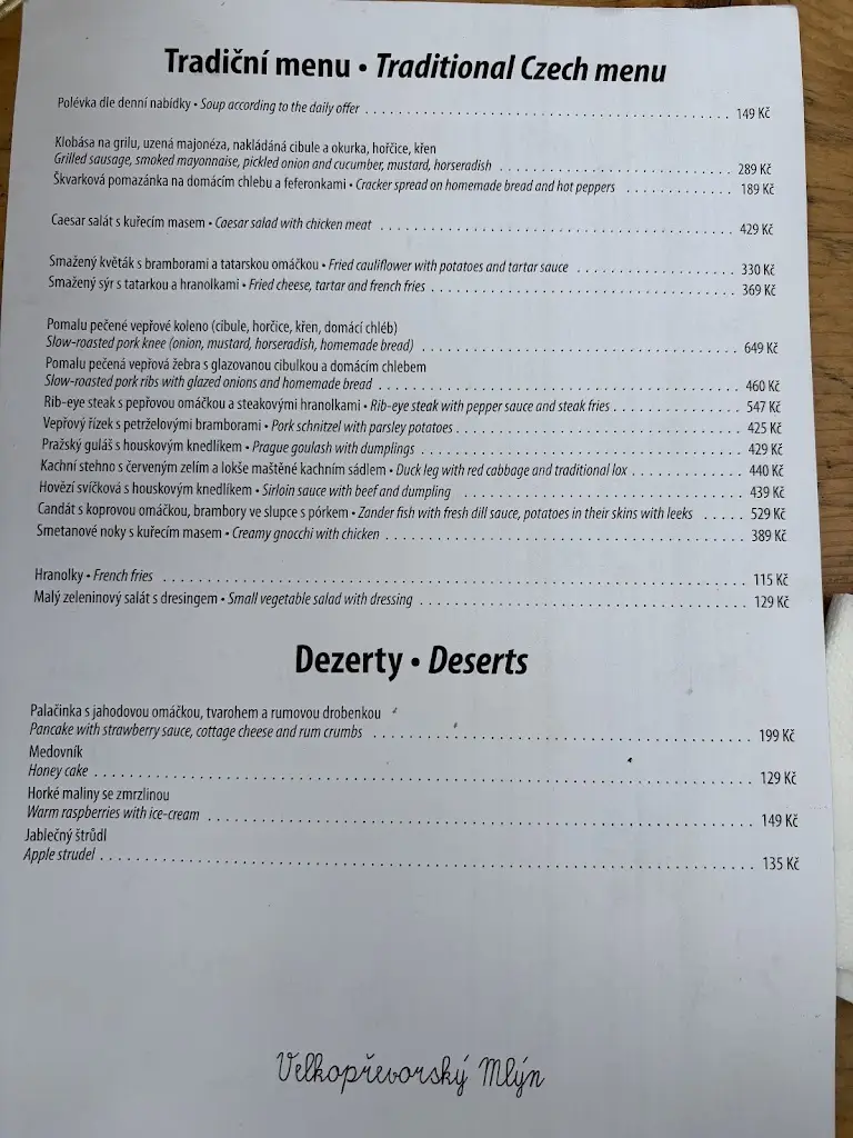 Menu_Velkopřevorský Mlýn_Polepy_image_2