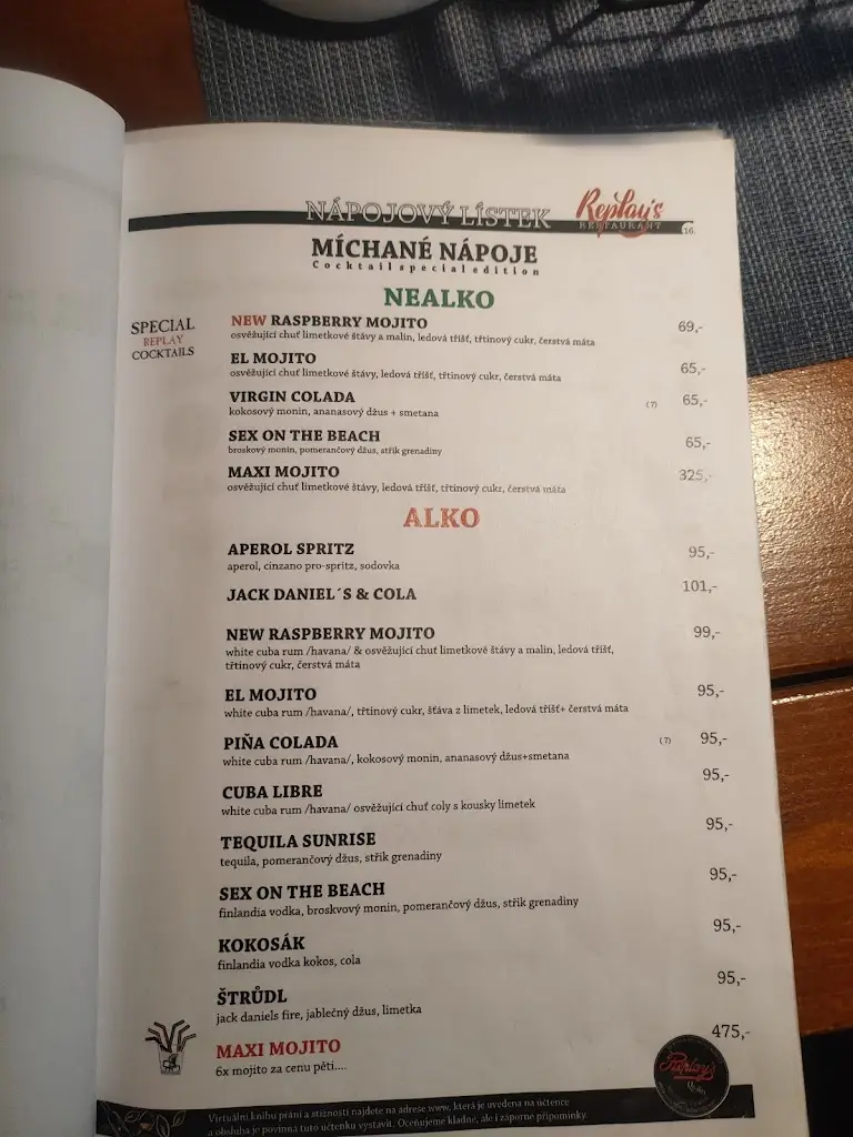 Menu_Replay's restaurant_Okres Ústí nad Labem_immagine_4