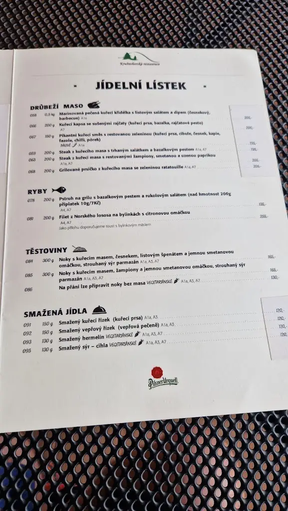 Menu_Krušnohorská restaurace_Okres Ústí nad Labem_image_4