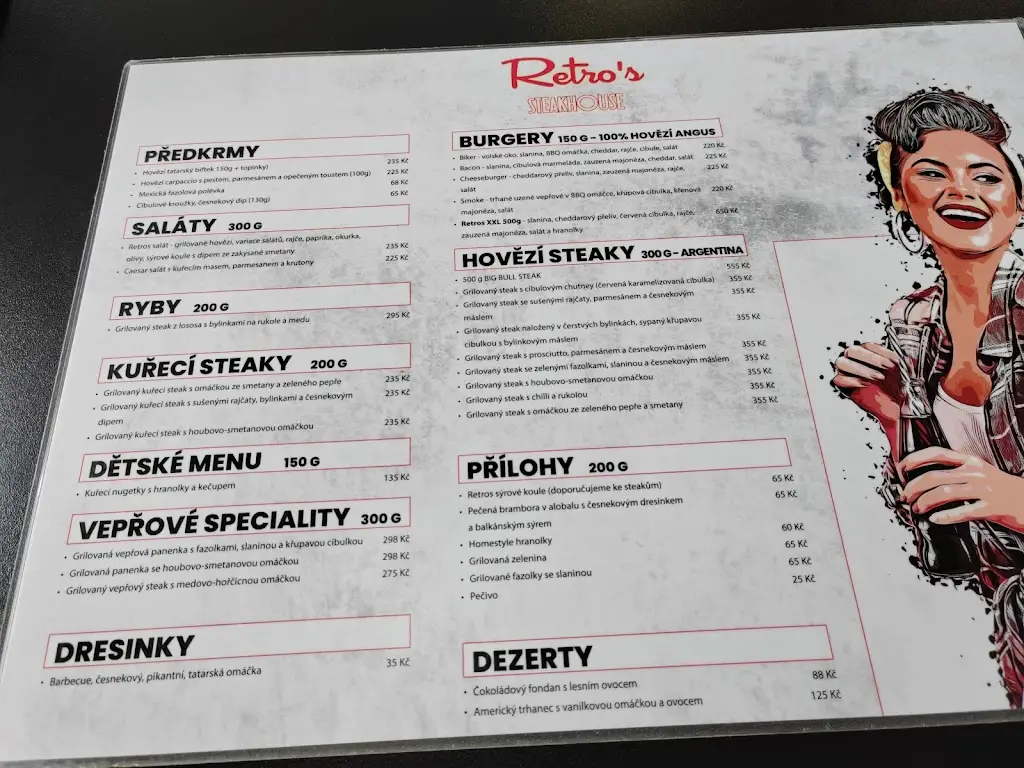 Menu_Retro's Steakhouse_Okres Ústí nad Labem_immagine_4
