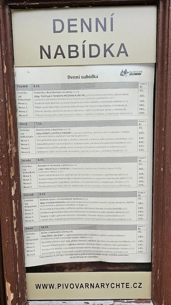 Menu_Brewery Na Rychtě_Okres Ústí nad Labem_image_2