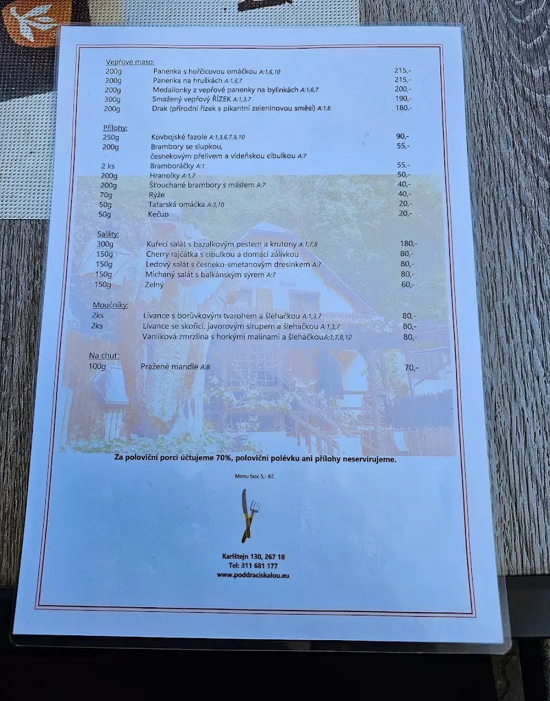 Menu_Restaurace a penzion Pod Dračí skálou_Perštejn_image_2