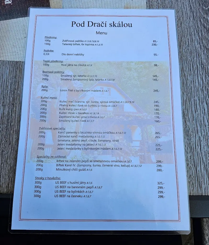 Menu_Restaurace a penzion Pod Dračí skálou_Perštejn_image_4