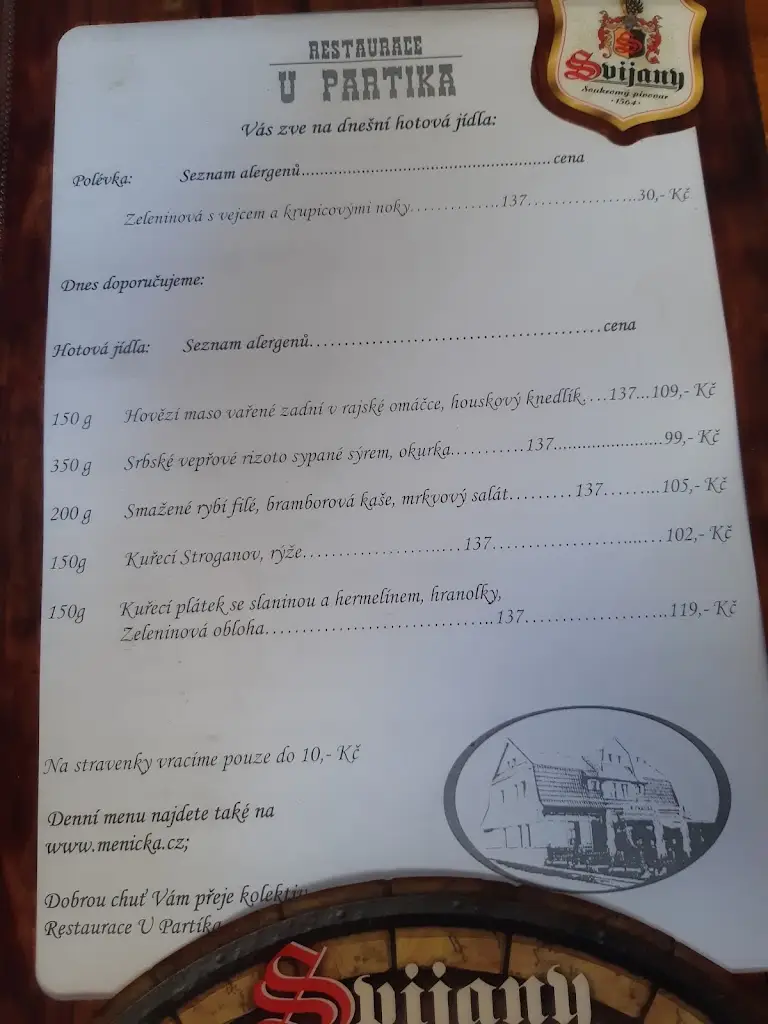 Menu_Restaurace U Partika_Litvínov_image_4