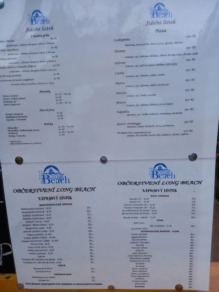 Menu_Občerstvení Long Beach_Štětí_image_1