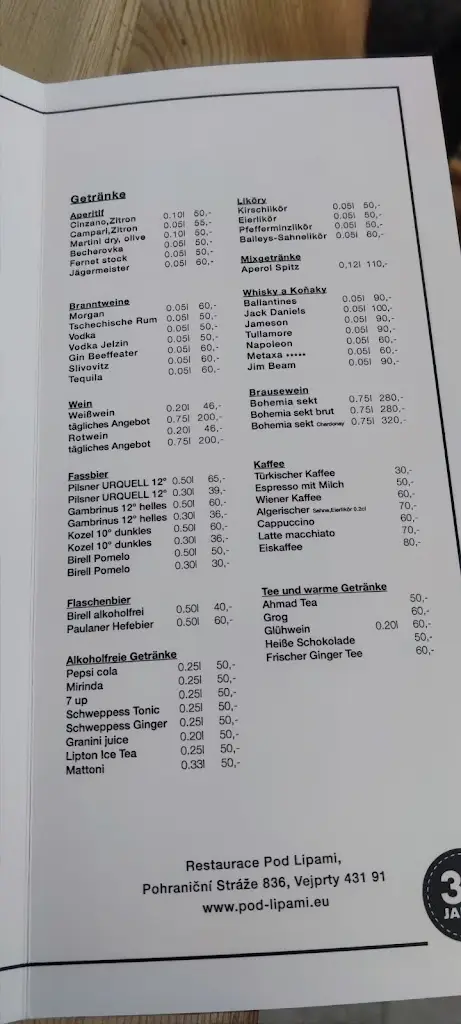 Menu_Vejprty Bistro Pod Lipami_Vejprty_image_2