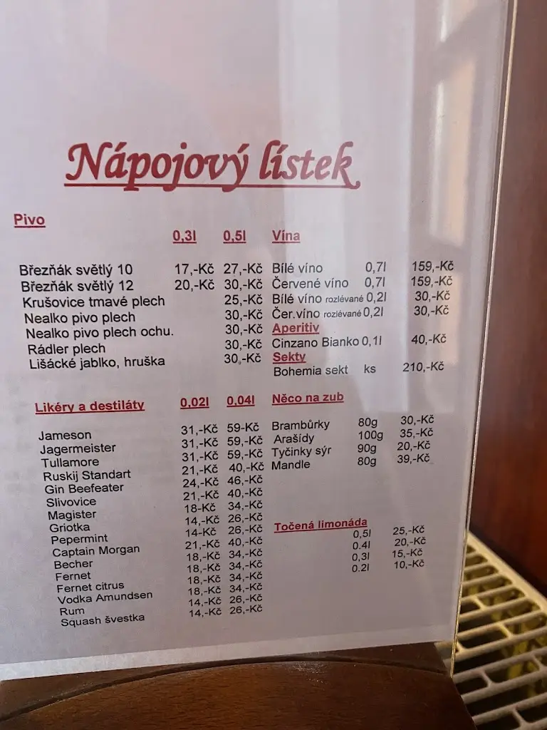 Menu_Restaurace Adonis_Velké Březno_immagine_1