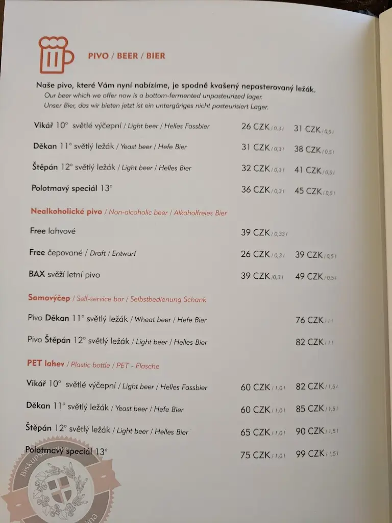 Menu_Biskupský pivovar U sv. Štěpána_Žitenice_image_3