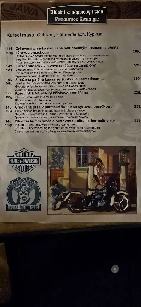 Menu_Restaurace Nostalgie_Teplice_immagine_1