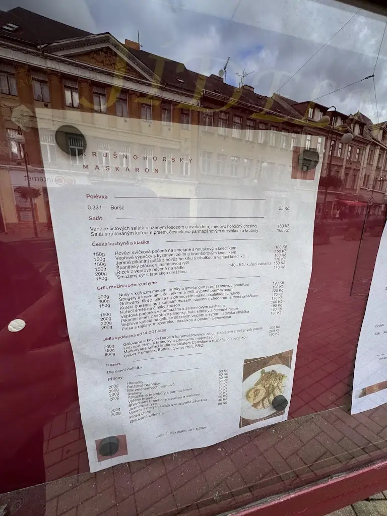 Menu_Krušnohorský Maskaron_Teplice_image_2