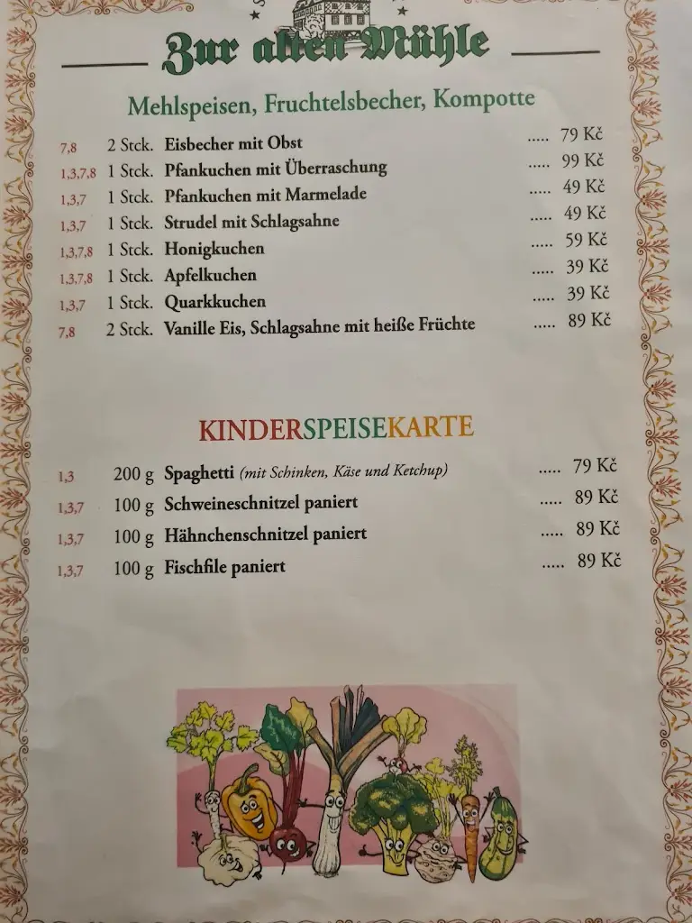 Menu_Old Mill_Šluknov_image_2