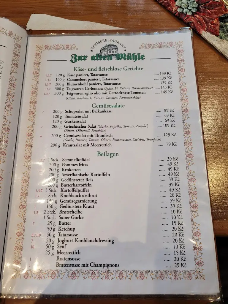 Menu_Old Mill_Šluknov_image_3