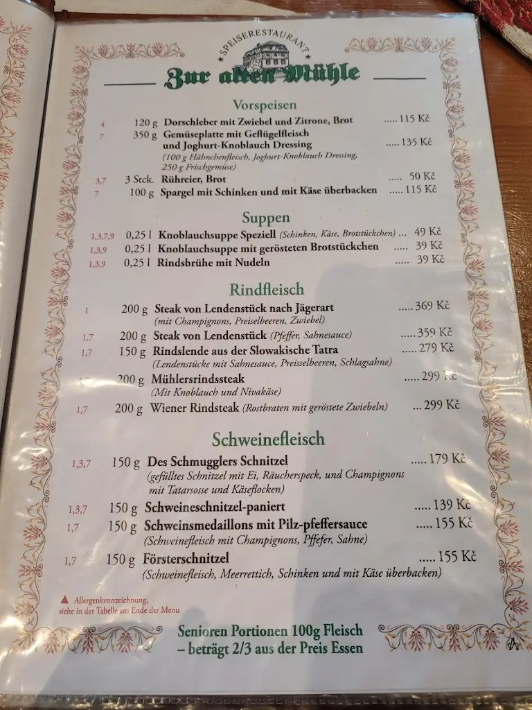 Menu_Old Mill_Šluknov_image_4