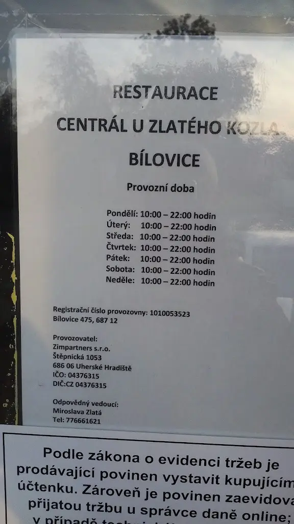 Restaurace Centrál U Zlatého Kozla_Bílovice_slider_image_2