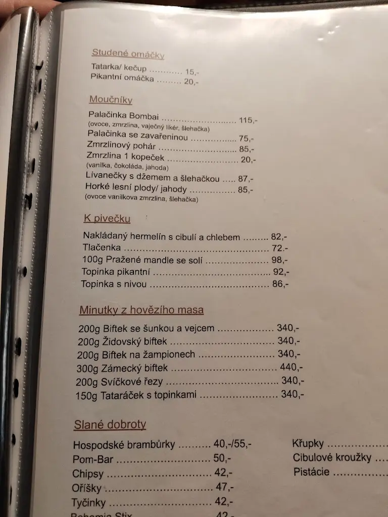 Menu_Restaurace Hotel Patriot_Úštěk_image_1