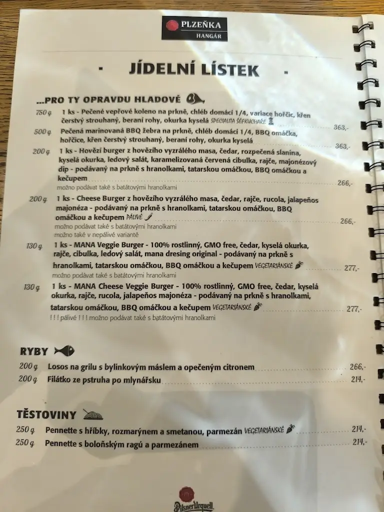 Menu_Plzeňka Hangár_Strakonice_image_3