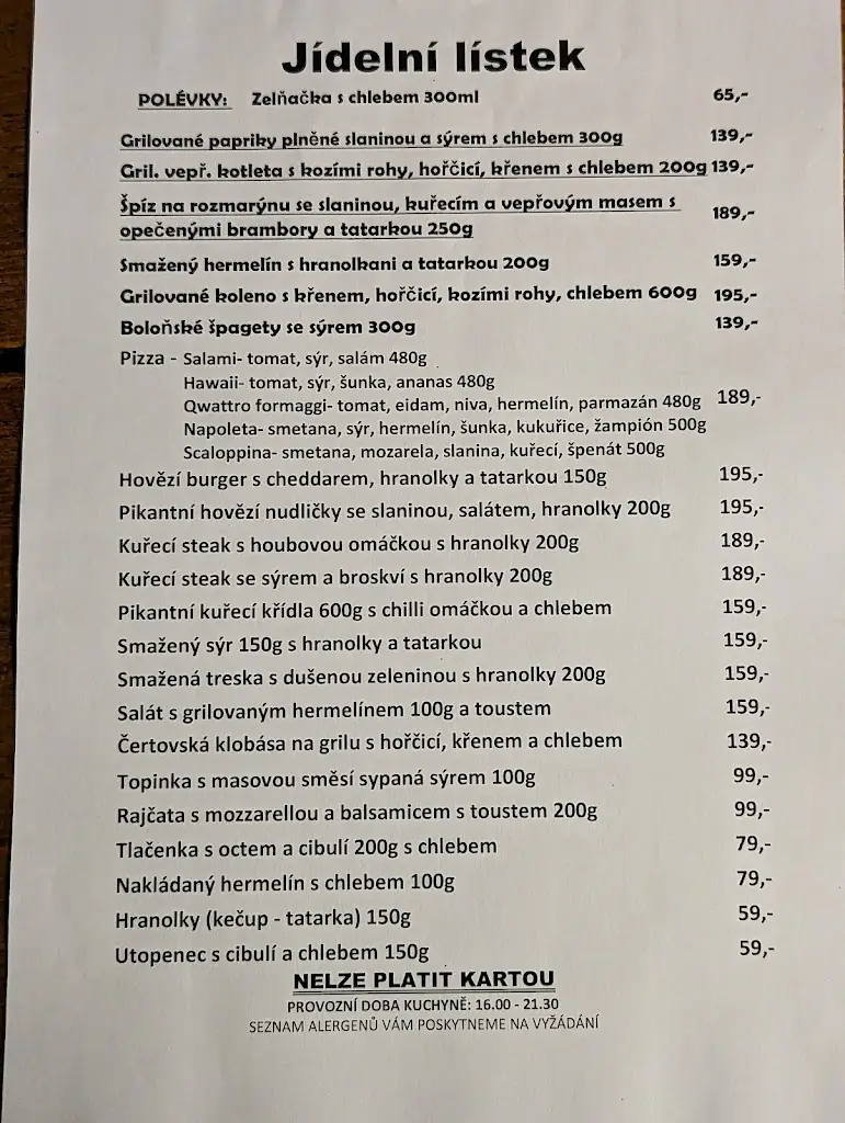 Menu_Restaurace Šanovská Kovárna_Zabrušany_image_1