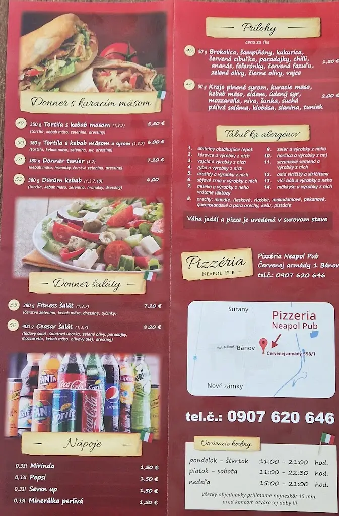 Menu_Neapol Pub Bánov_Bánov_image_1