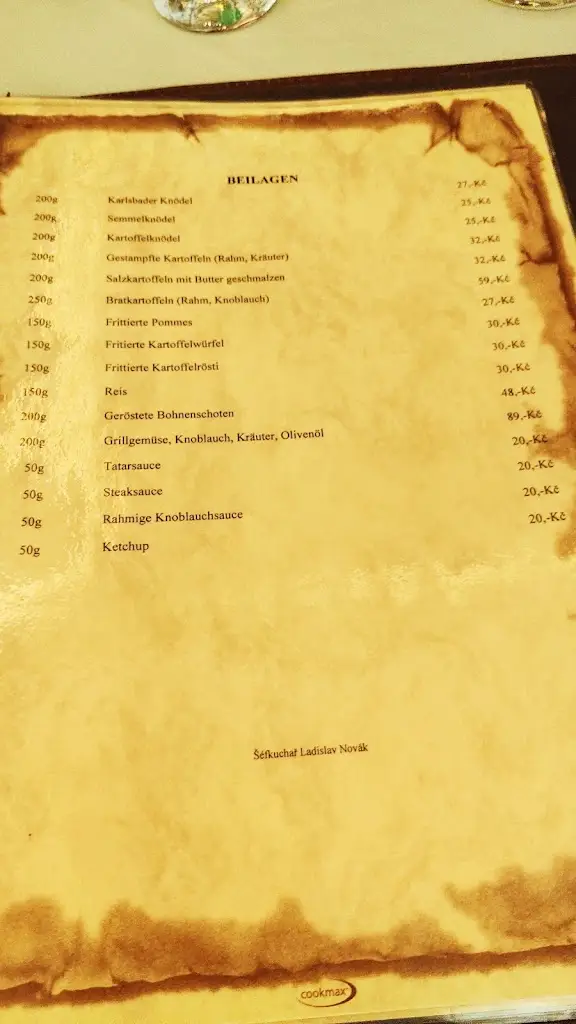 Menu_Hotel resort a restaurace Lovecká bašta_Strakonice_immagine_4