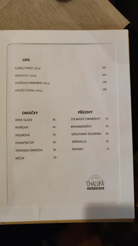 Menu_Restaurace Chalupa Bojkovice_Bojkovice_image_3