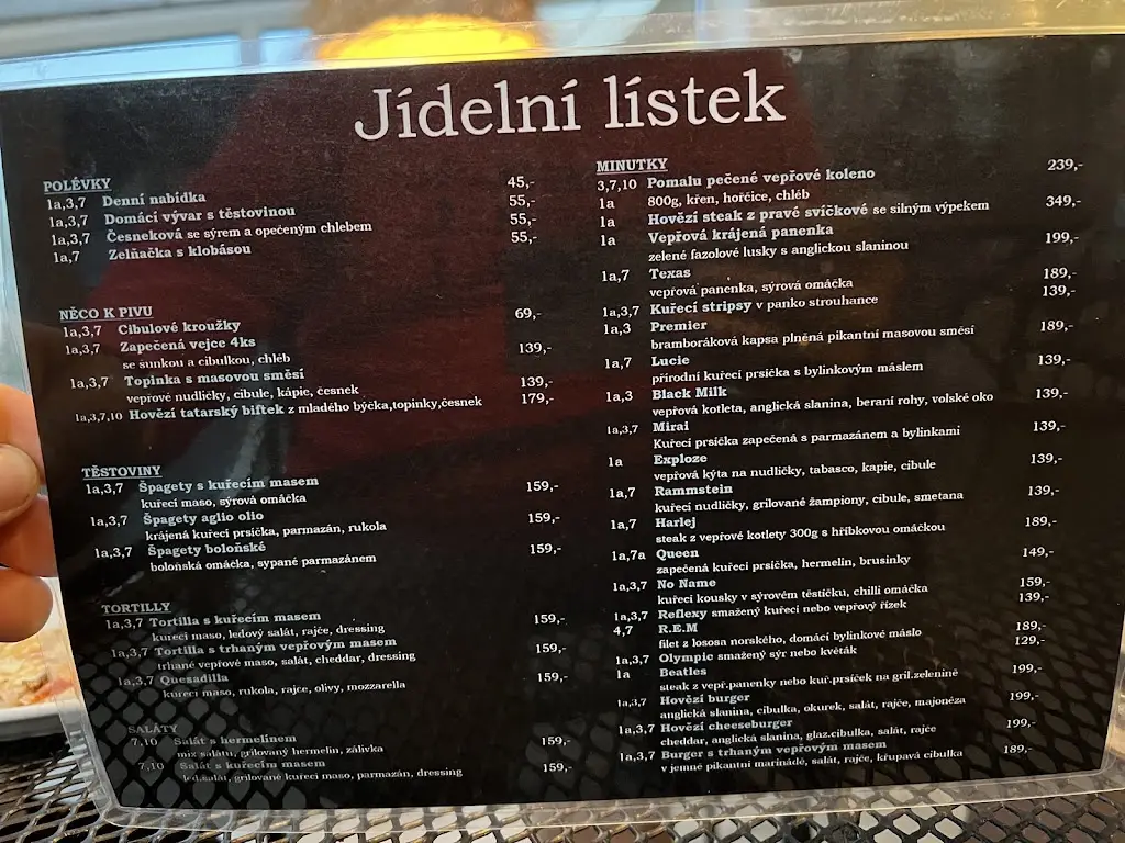 Menu_Restaurace a Pivnice, Disco&Rock Club Masaro_Bojkovice_image_1