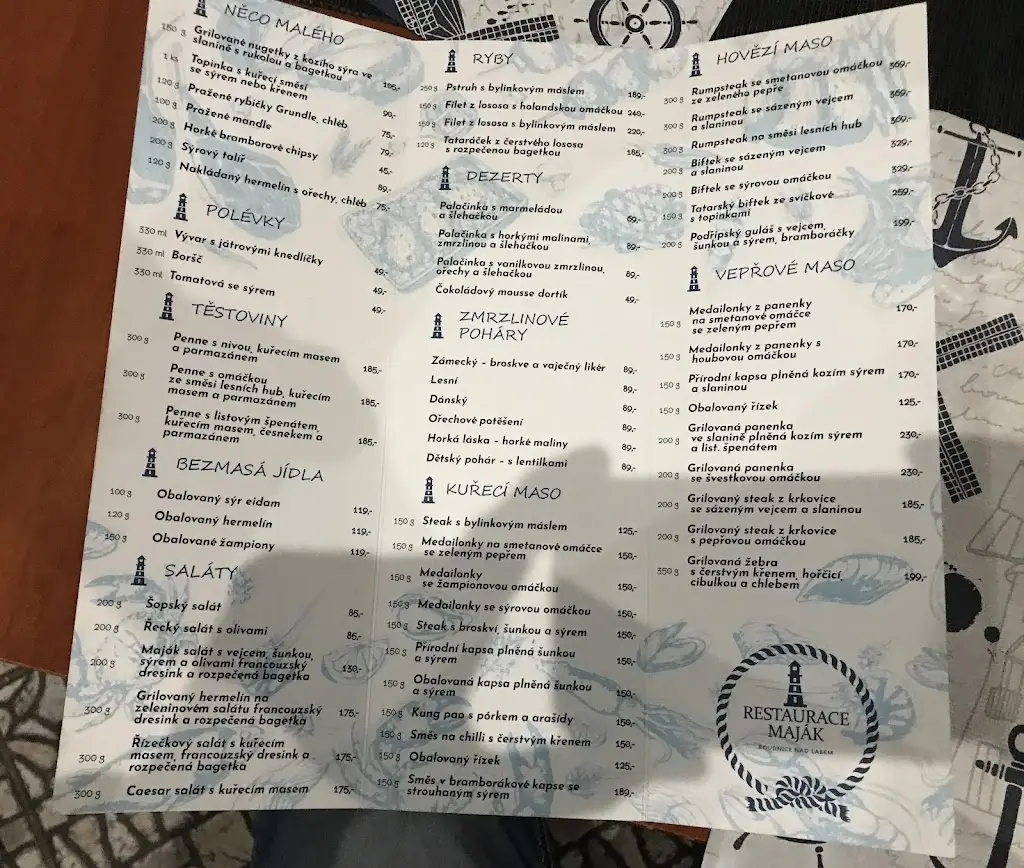 Menu_Restaurant Maják- Roudnice n / L_Roudnice nad Labem_image_1