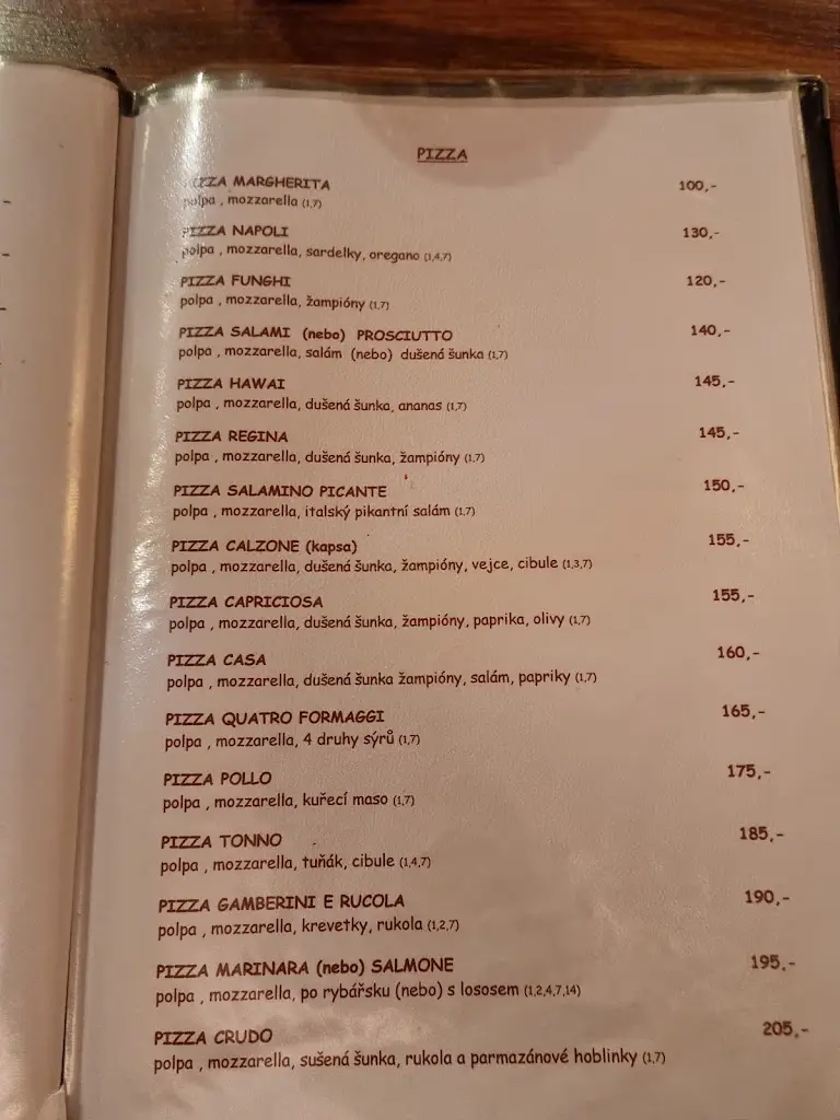 Menu_Pizzorante L'Apetito_Roudnice nad Labem_image_1