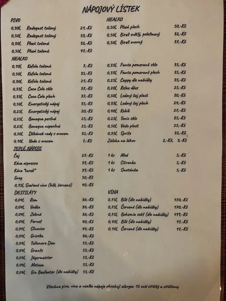 Menu_Restaurace 100-dola_Francova Lhota_image_1