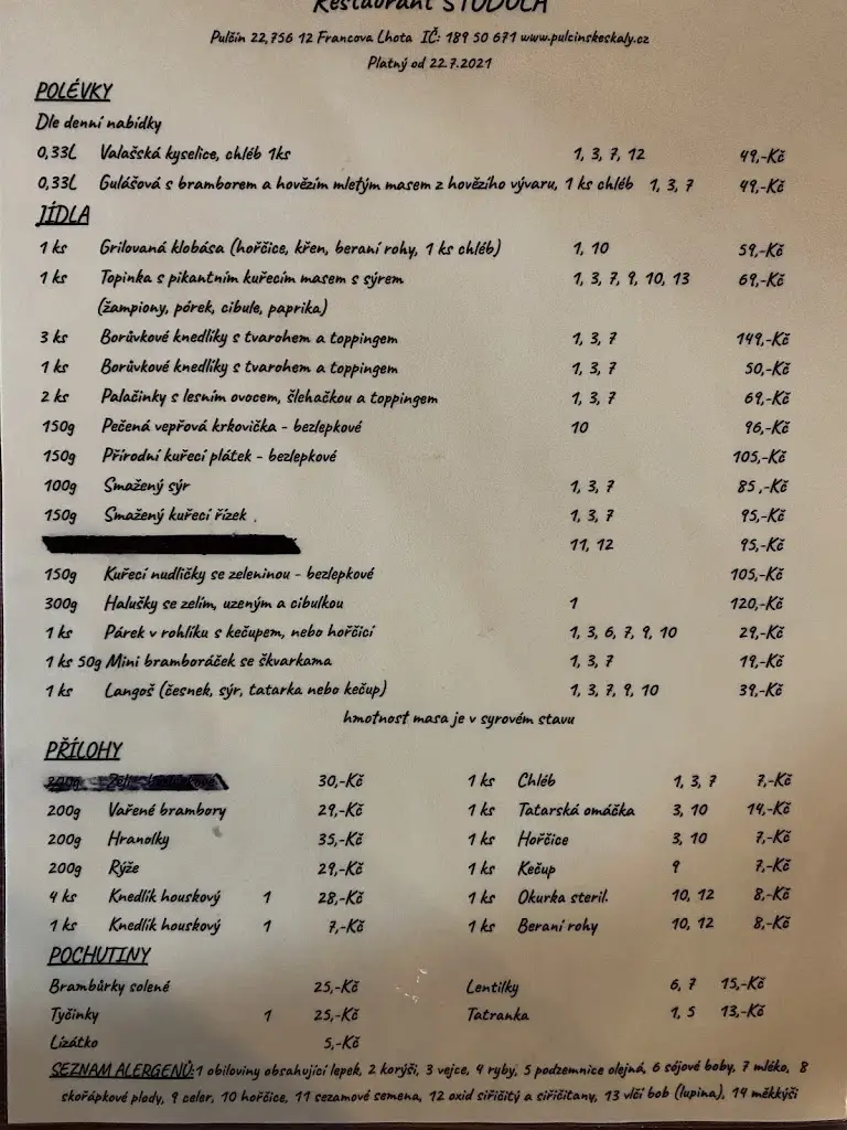 Menu_Restaurace 100-dola_Francova Lhota_image_2