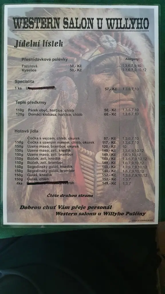 Menu_Retro-Trampská Hospoda_Francova Lhota_image_2