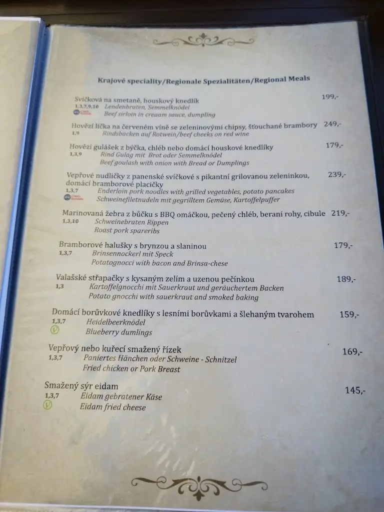 Menu_Penzion a restaurace Staré časy_Horní Bečva_image_4