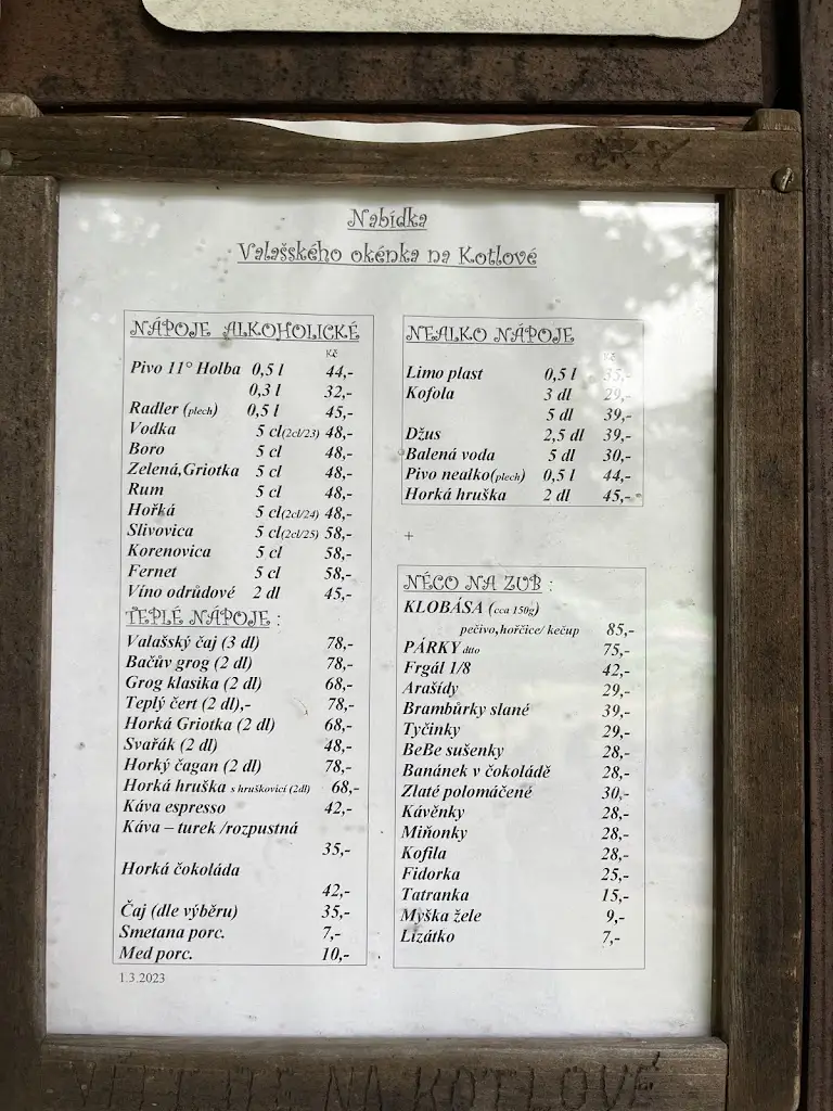 Menu_Valašské okénko_Horní Bečva_image_4