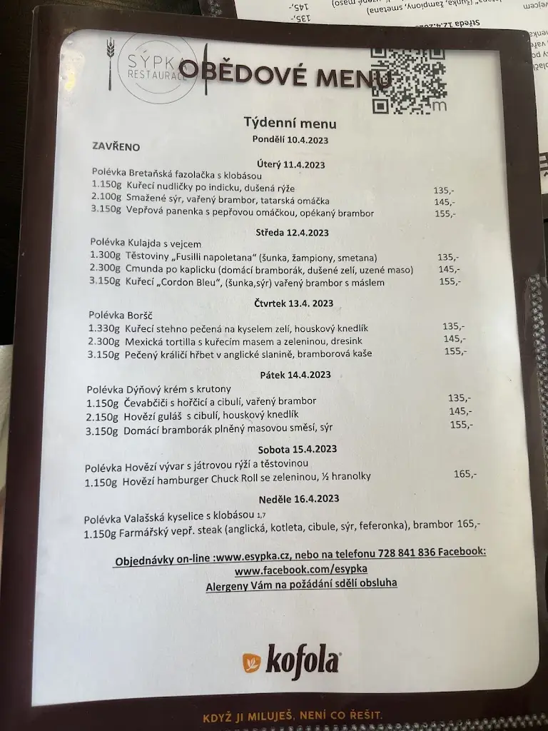 Menu_Restaurace a penzion Sýpka_Jablůnka_image_1