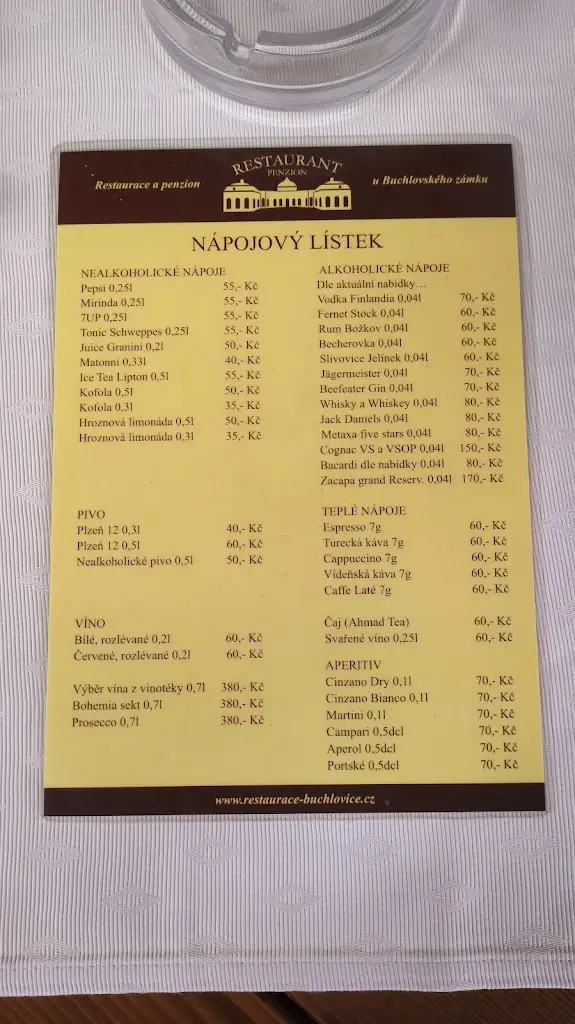 Menu_Restaurant at the Buchlovice Castle_Buchlovice_immagine_2