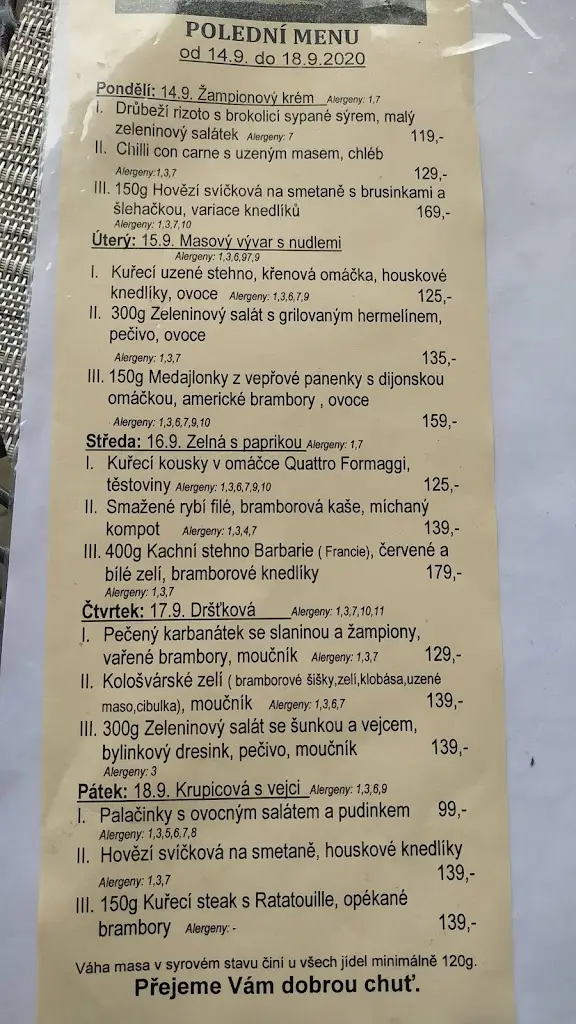 Menu_Hotel Buchlovice_Buchlovice_image_1