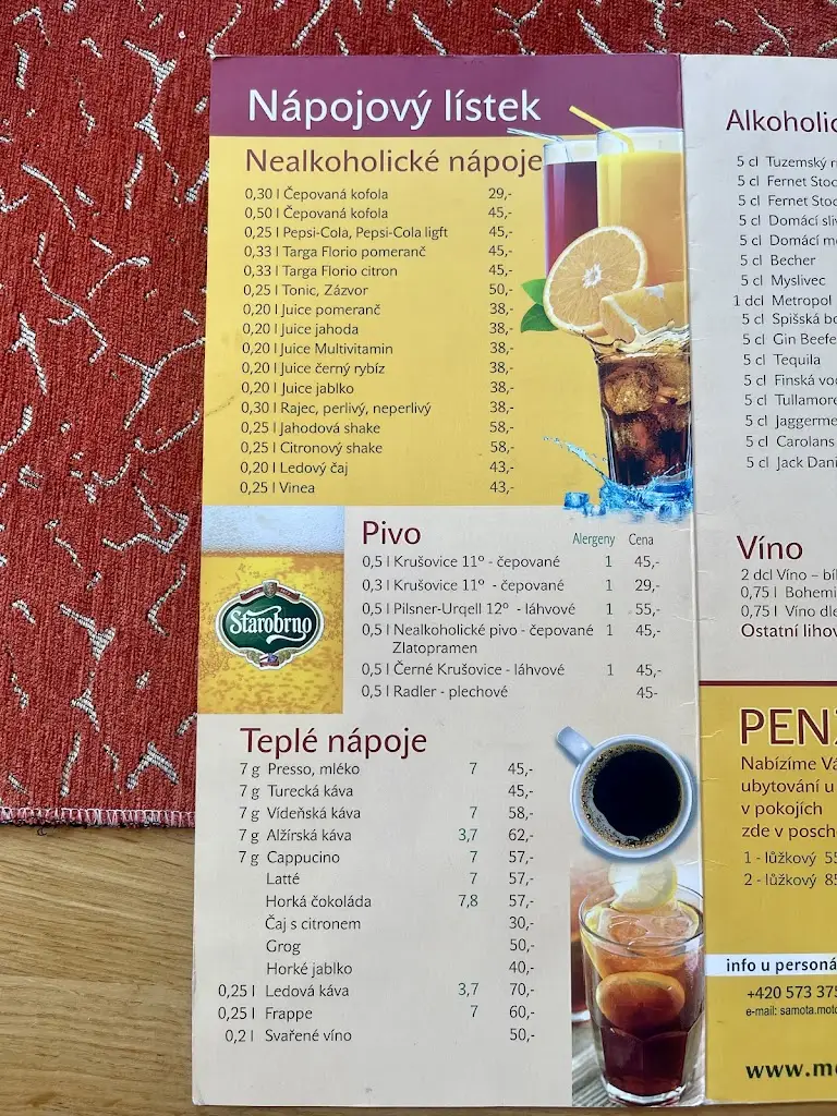 Menu_Motorest Samota_Buchlovice_image_3