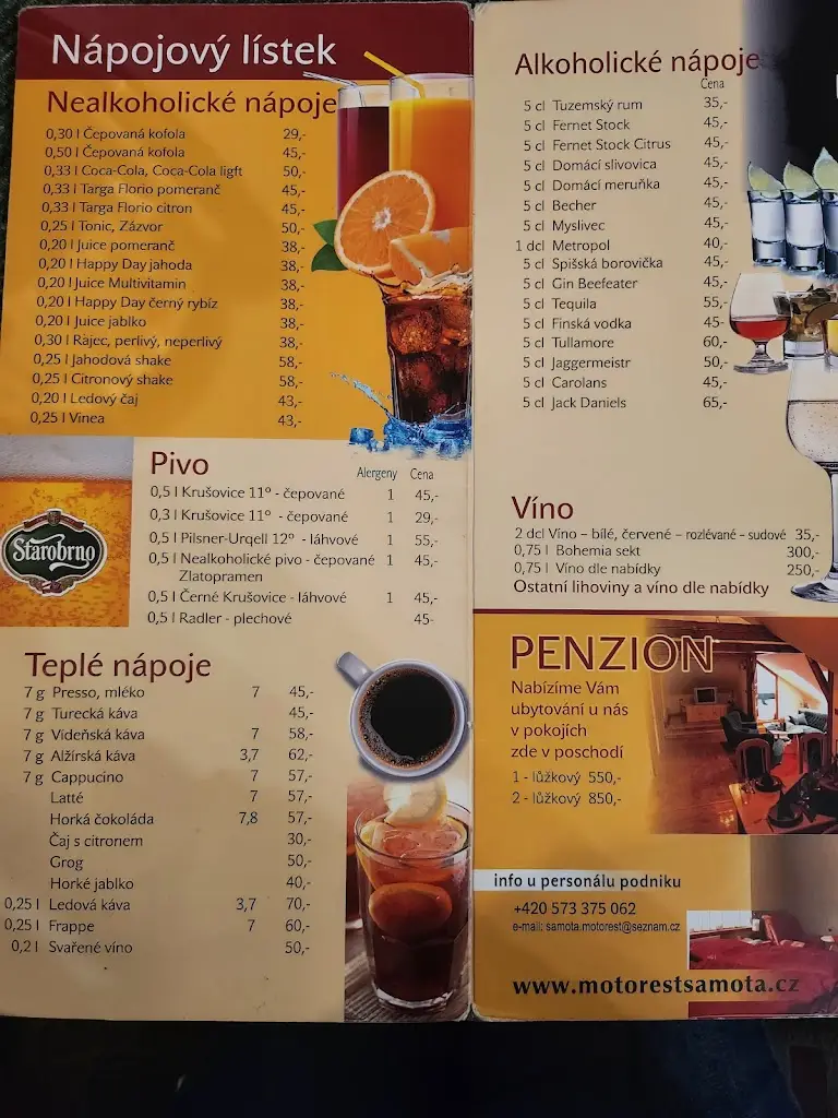 Menu_Motorest Samota_Buchlovice_image_4