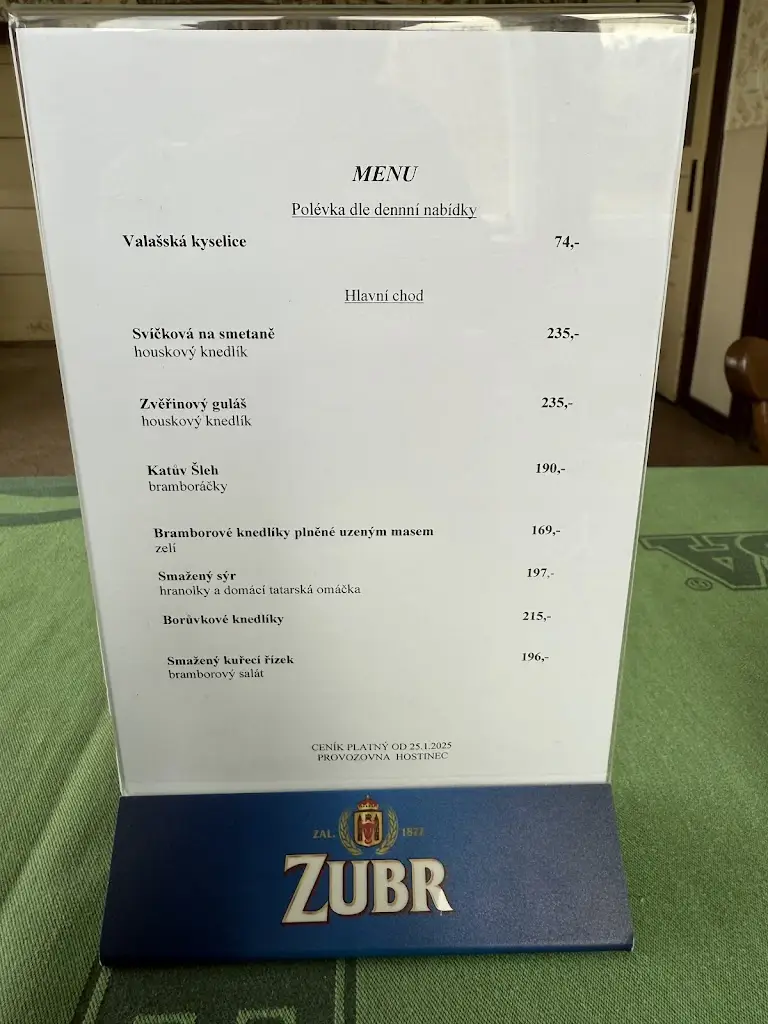 Menu_Recreation area on Troják_Hošťálková_image_1