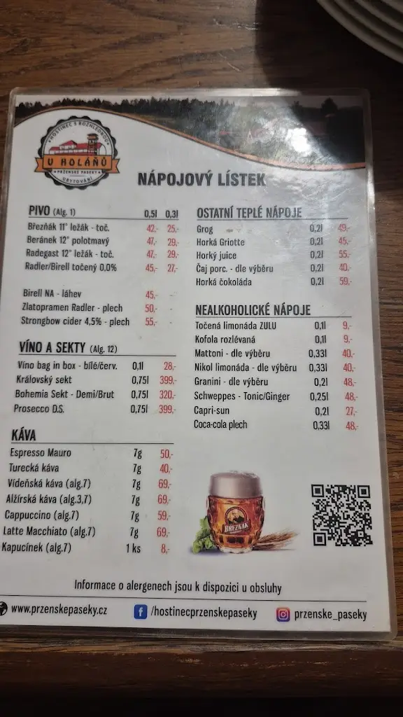 Menu_Hostinec U Holáňů_Hošťálková_image_1