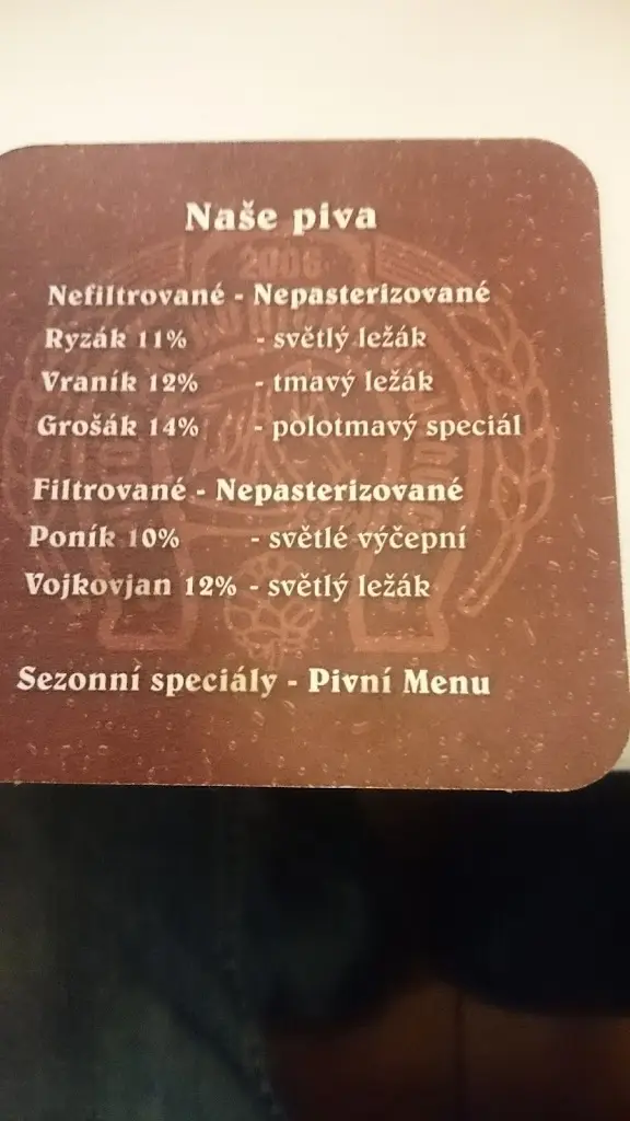 Menu_Restaurace Koníček_Okres Uherské Hradiště_image_1