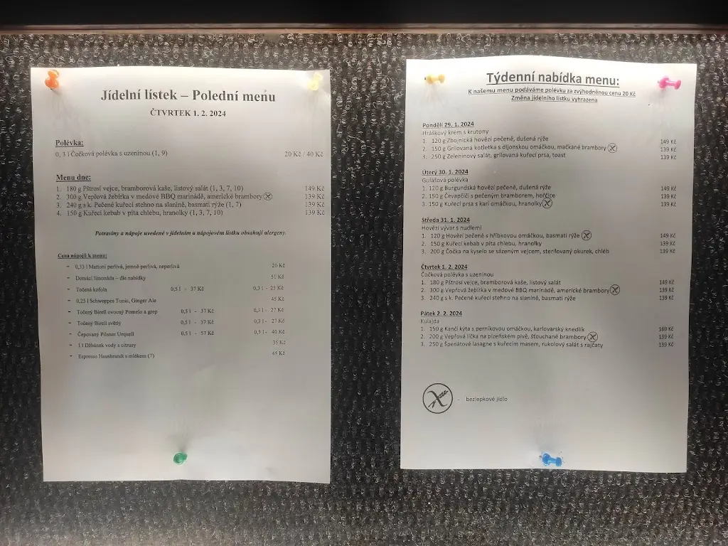 Menu_Restaurace Pod starou knihovnou_Kroměříž_immagine_3