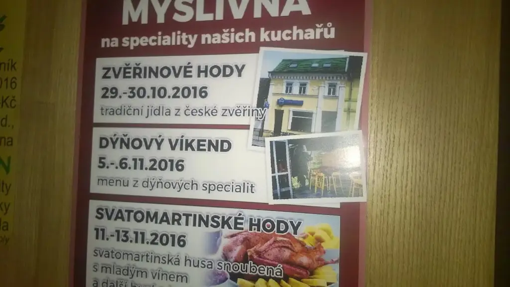 Menu_Restaurace Myslivna Kroměříž_Kroměříž_immagine_2