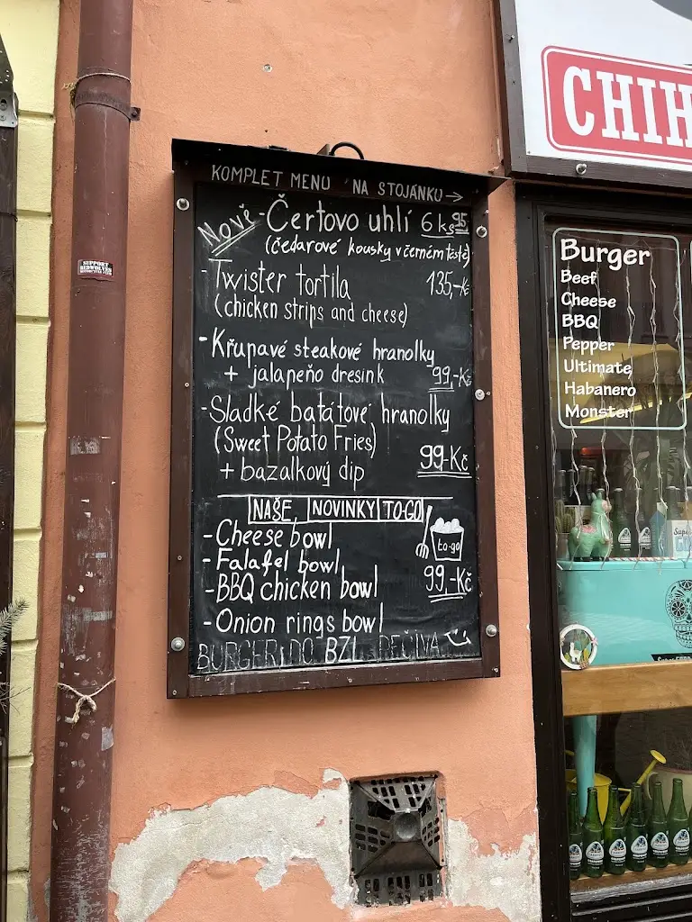Menu_Burger & Mexican Grill CHIHUAHUA_Kroměříž_immagine_2