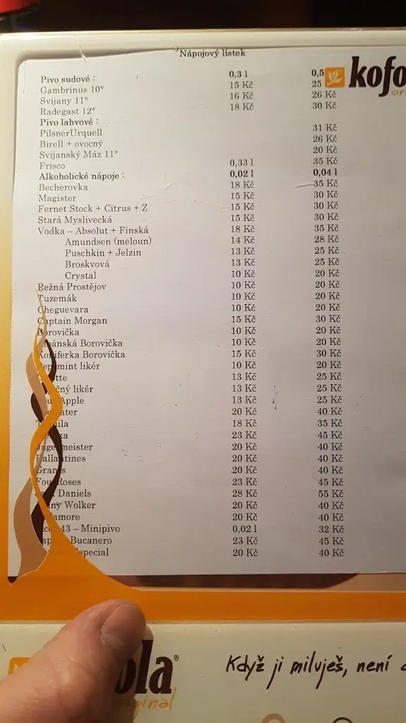 Menu_Hospůdka U Jarky_Nový Hrozenkov_image_1