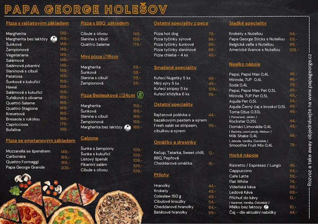 Menu_Papa George Holešov_Holešov_image_1